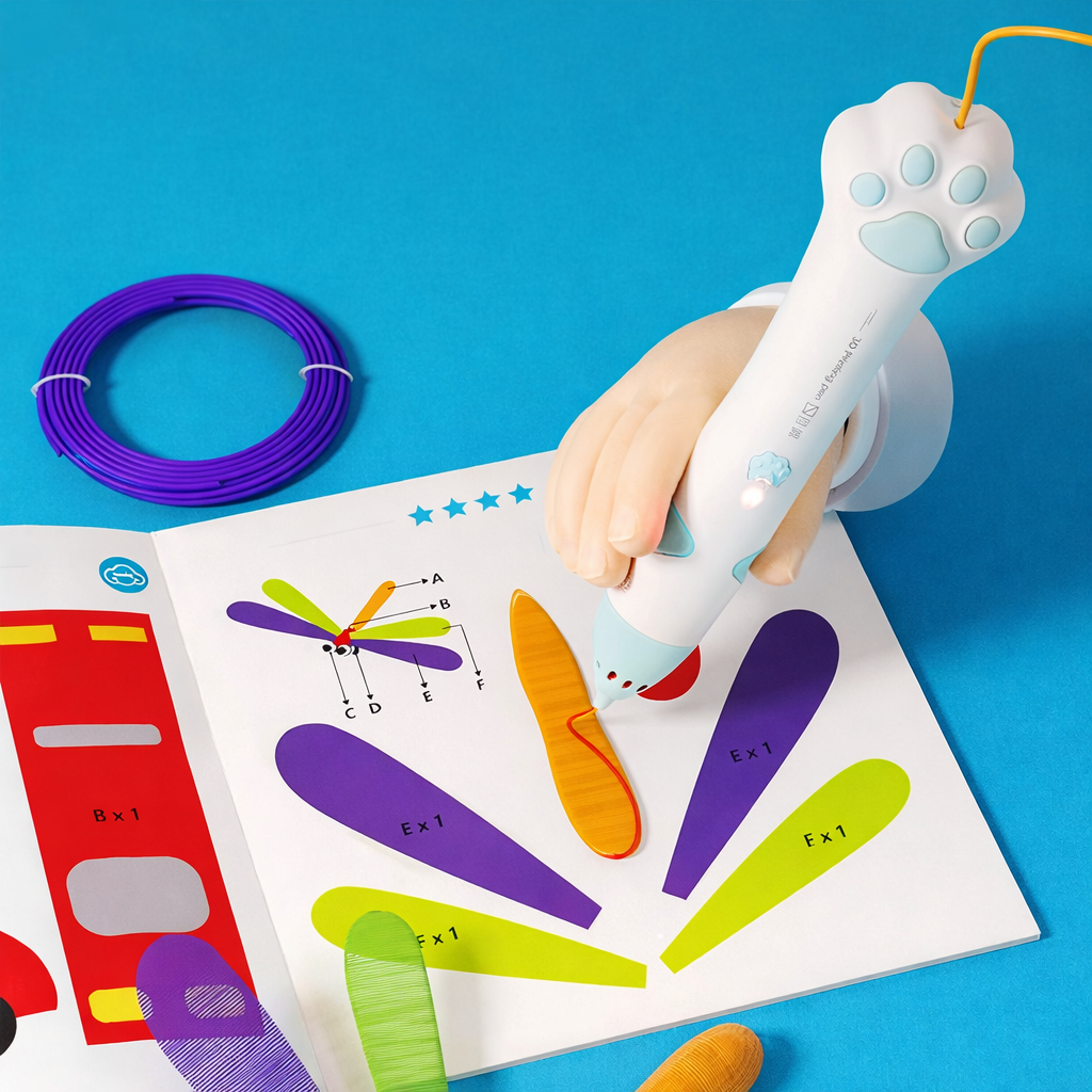 Bolígrafo 3D Paw – Baja Temperatura con Filamento PCL No Tóxico – Starter Set