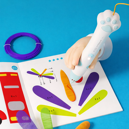 Bolígrafo 3D Paw – Baja Temperatura con Filamento PCL No Tóxico – Starter Set