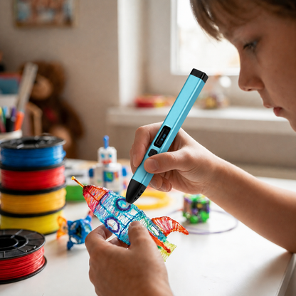 Lápiz 3D Pro Set® – Bolígrafo 3D con Filamentos PCL No Tóxicos y Temperatura Segura